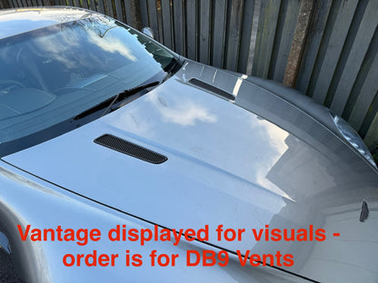 Aston Martin DB9 honeycomb bonnet vent set