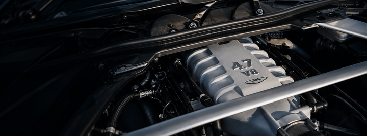 Aston Martin V8 Vantage engine bay